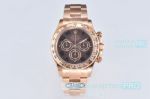 1:1 Super clone Rolex Daytona Clean 4130 Watch 904l Rose Gold Arabic Dial